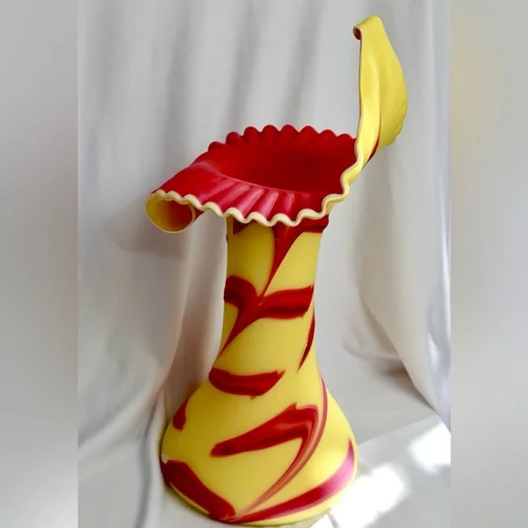 BAIJIAN Hand Blown Rare Vintage multi-colored Glass Vase by Essie Zareh